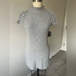 Qi Cashmere Knit Mini Dress.